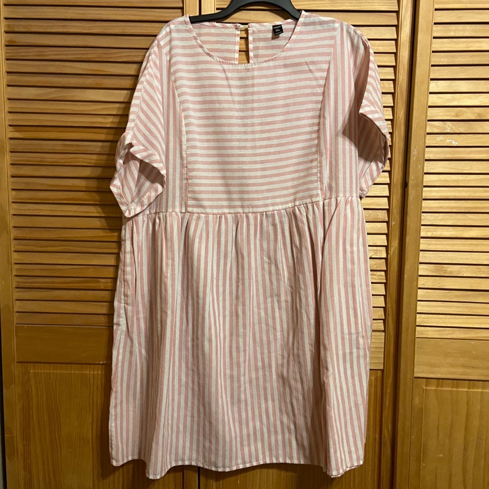 Plus Size Striped Dress